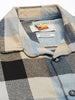 Men's Khaki Relaxed Fit Checked Textured Shirt