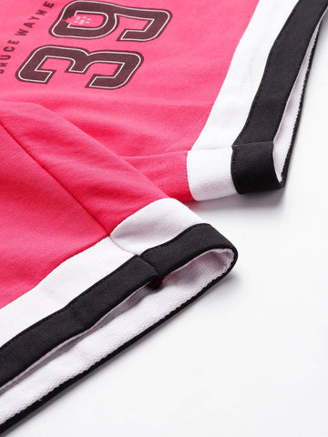 Men's Varsity Print Loose Fit Shorts
