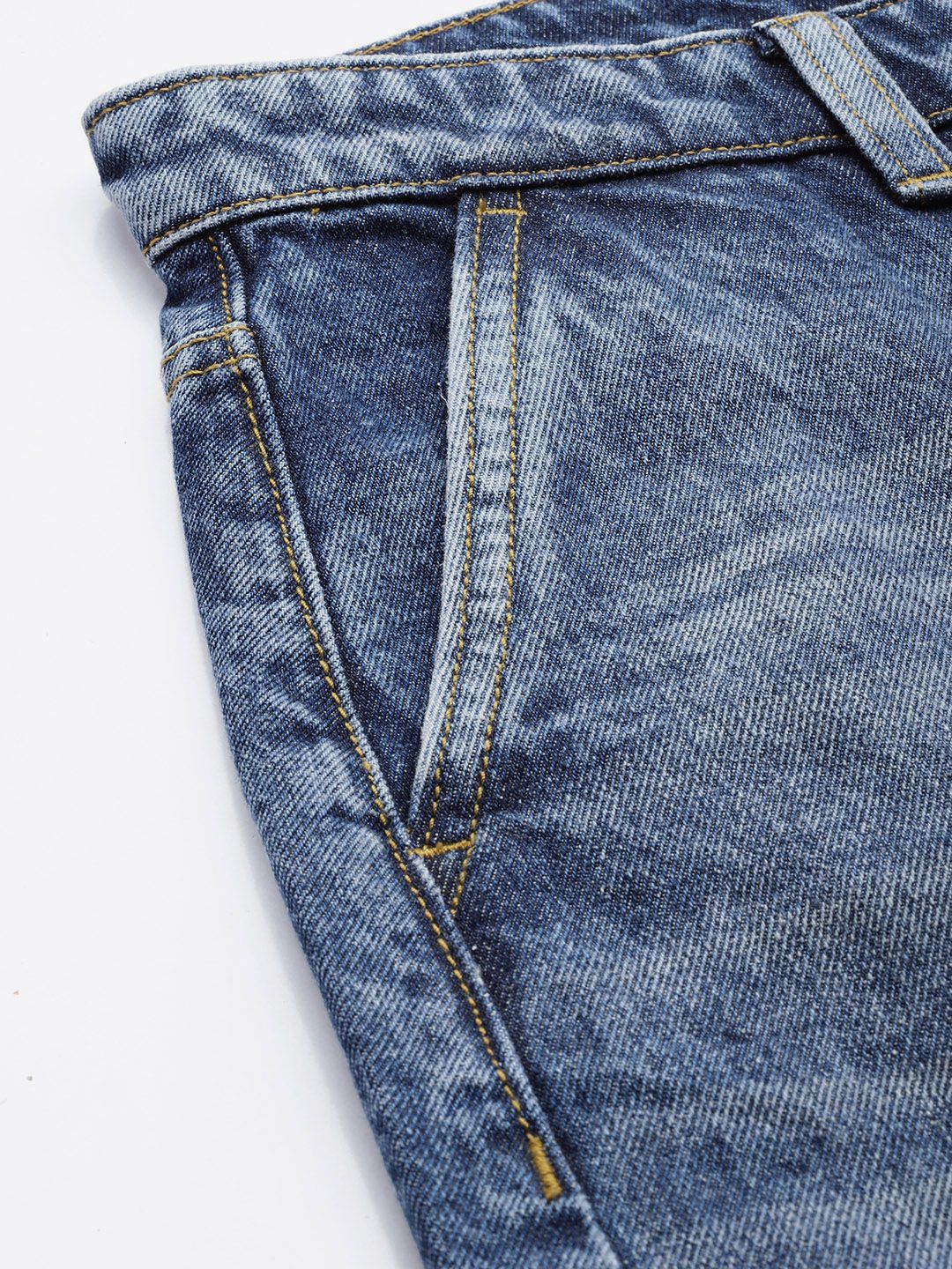 Men's Blue Regular Fit Street Jeans