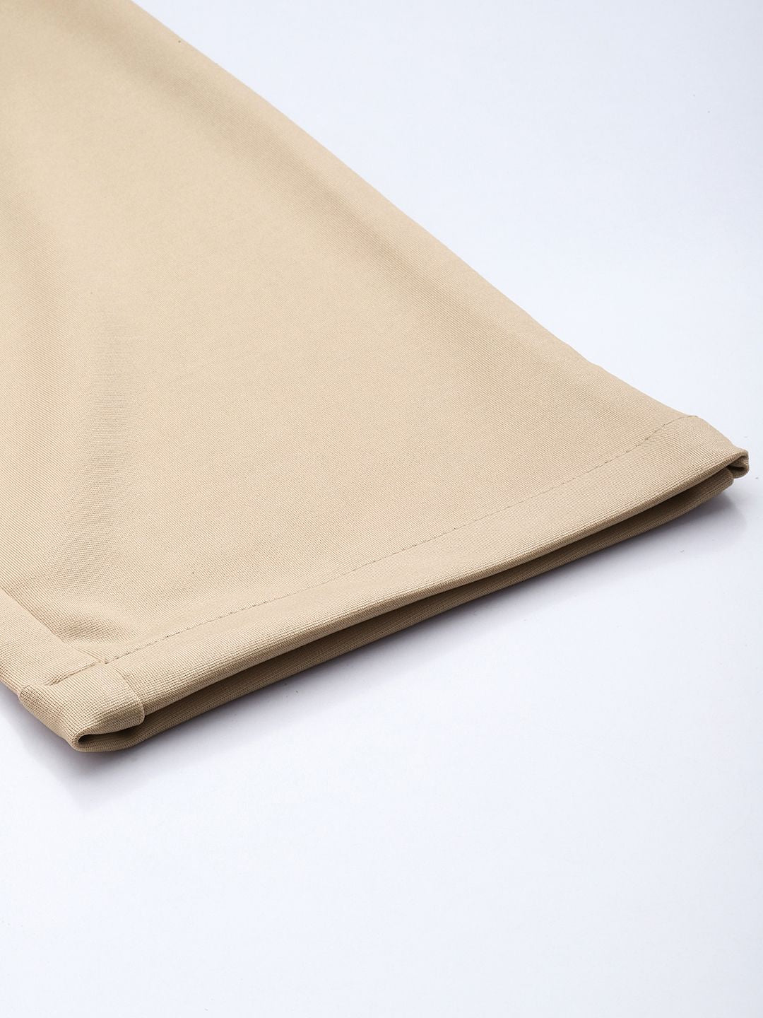 Men's Beige Relaxed Fit Casual Chinos