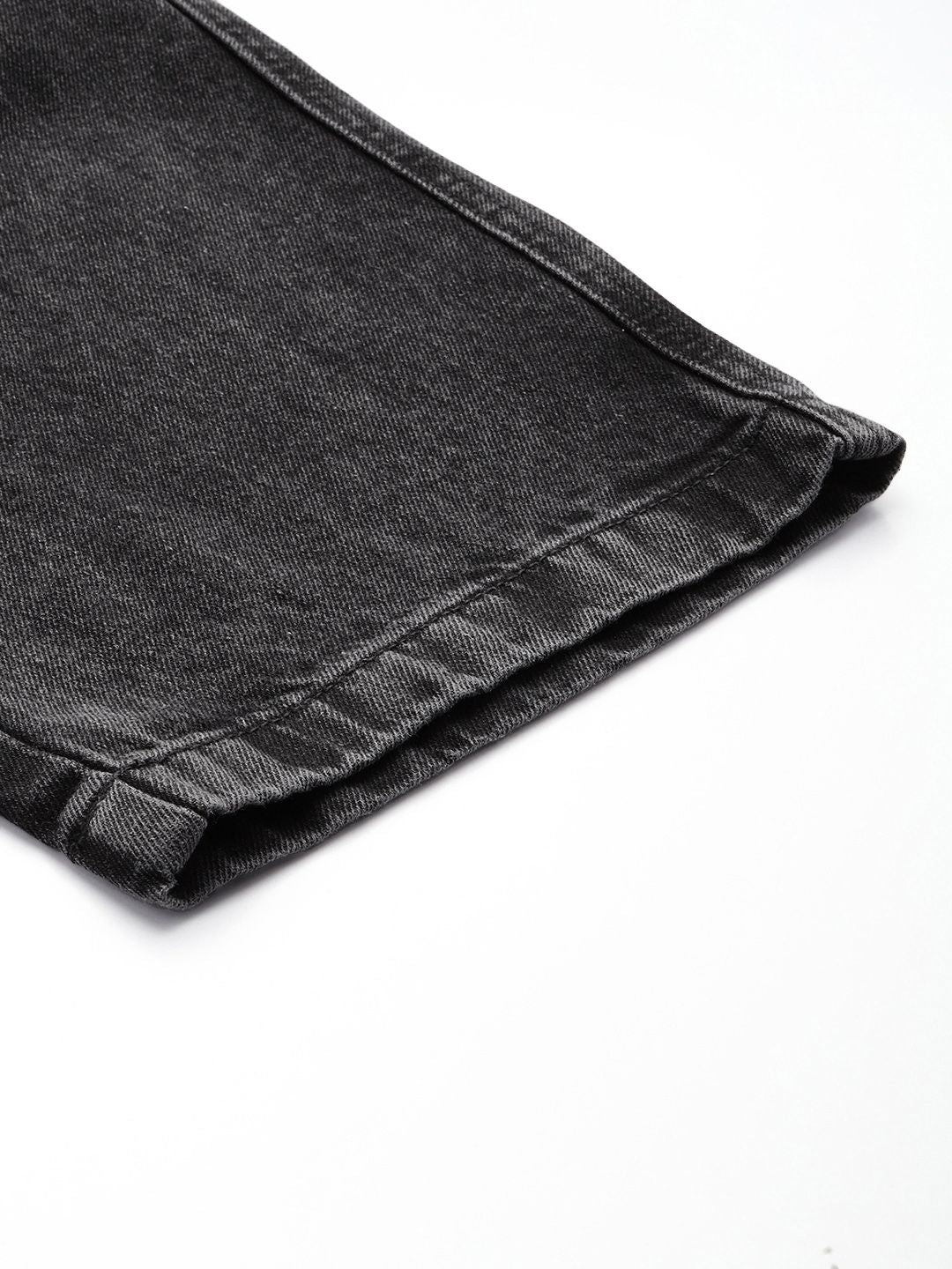 Men's Grey Relaxed Fit Utility Jeans