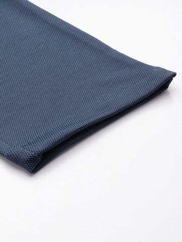 Men's Blue Regular Fit Casual Chinos