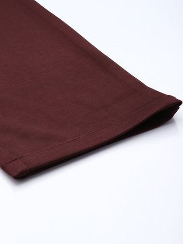 Men's Purple Relaxed Fit Casual Chinos