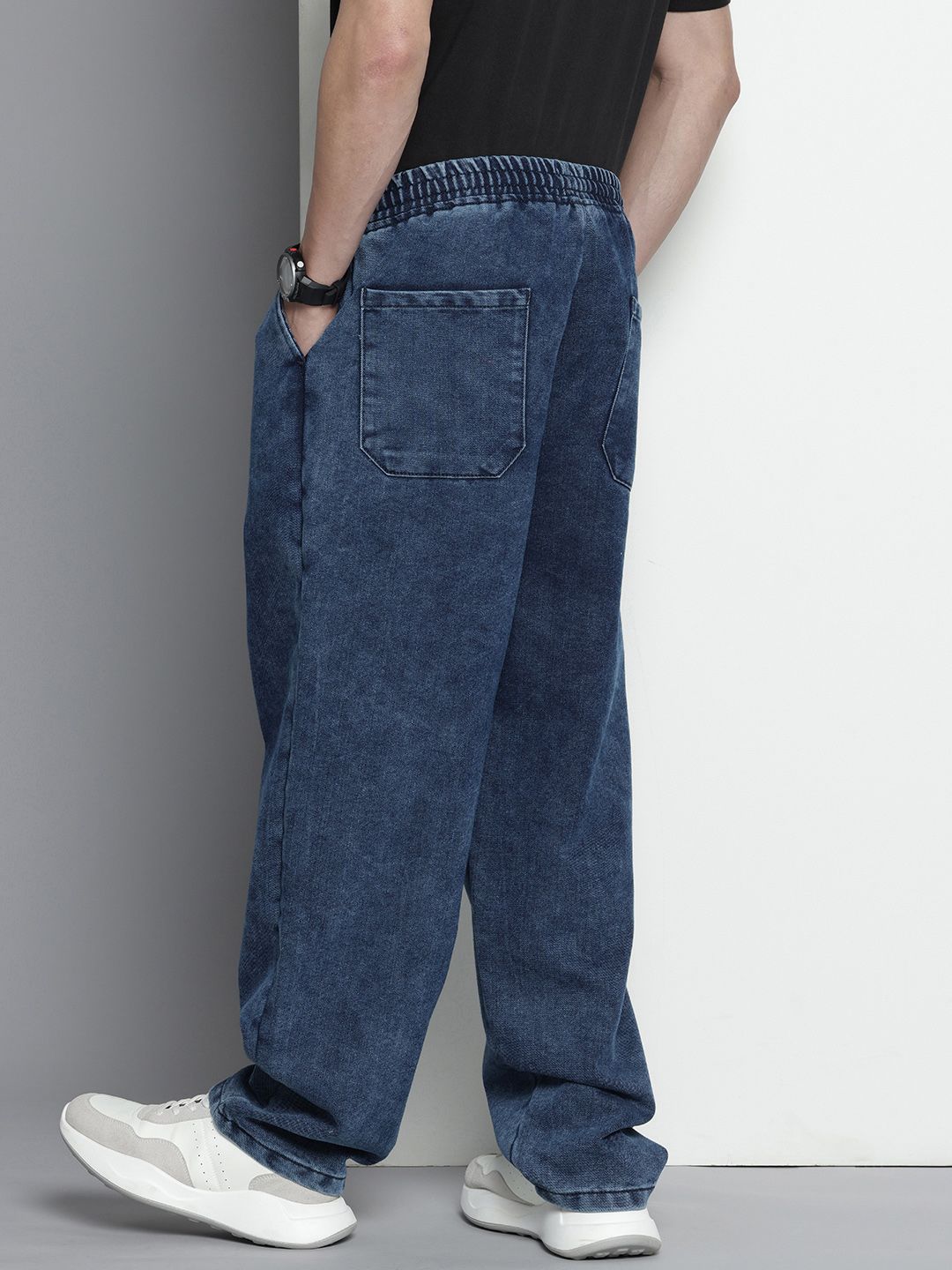 Men's Blue Loose Fit Street Jeans
