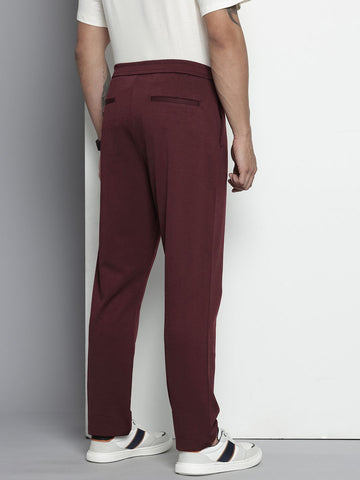 Men's Purple Relaxed Fit Casual Chinos