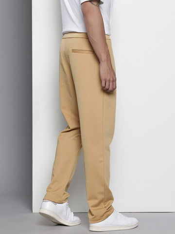 Men's Brown Relaxed Fit Casual Chinos