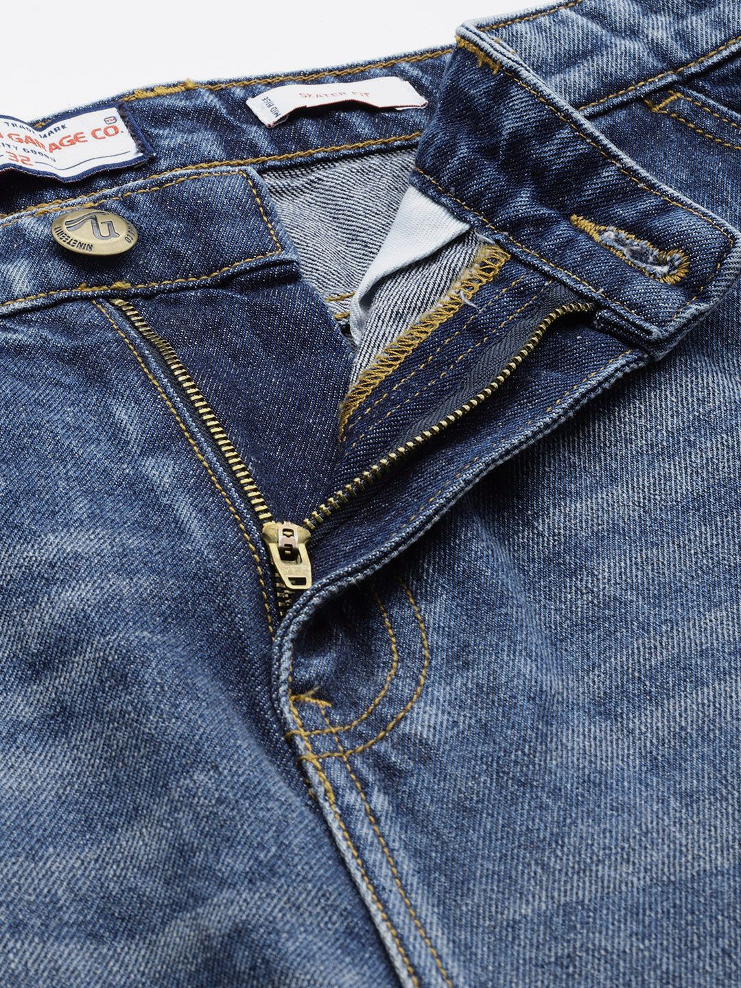Men's Blue Regular Fit Street Jeans
