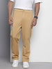 Men's Brown Relaxed Fit Casual Chinos
