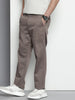 Men's Grey Regular Fit Casual Chinos
