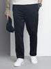 Men's Navy Relaxed Fit Casual Chinos