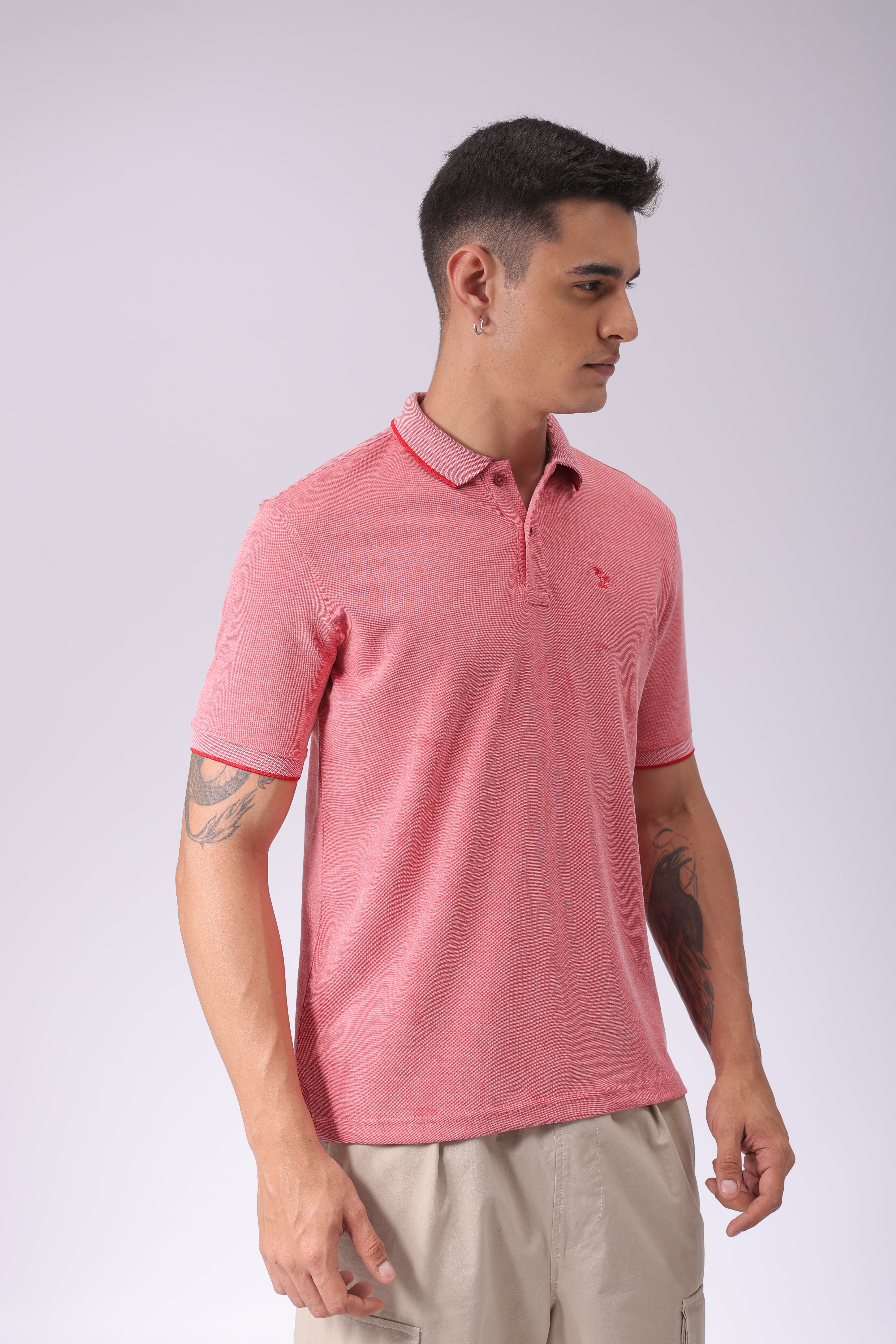 Men's Regular Fit PlaceMen'st Embroidery Polo Tshirt