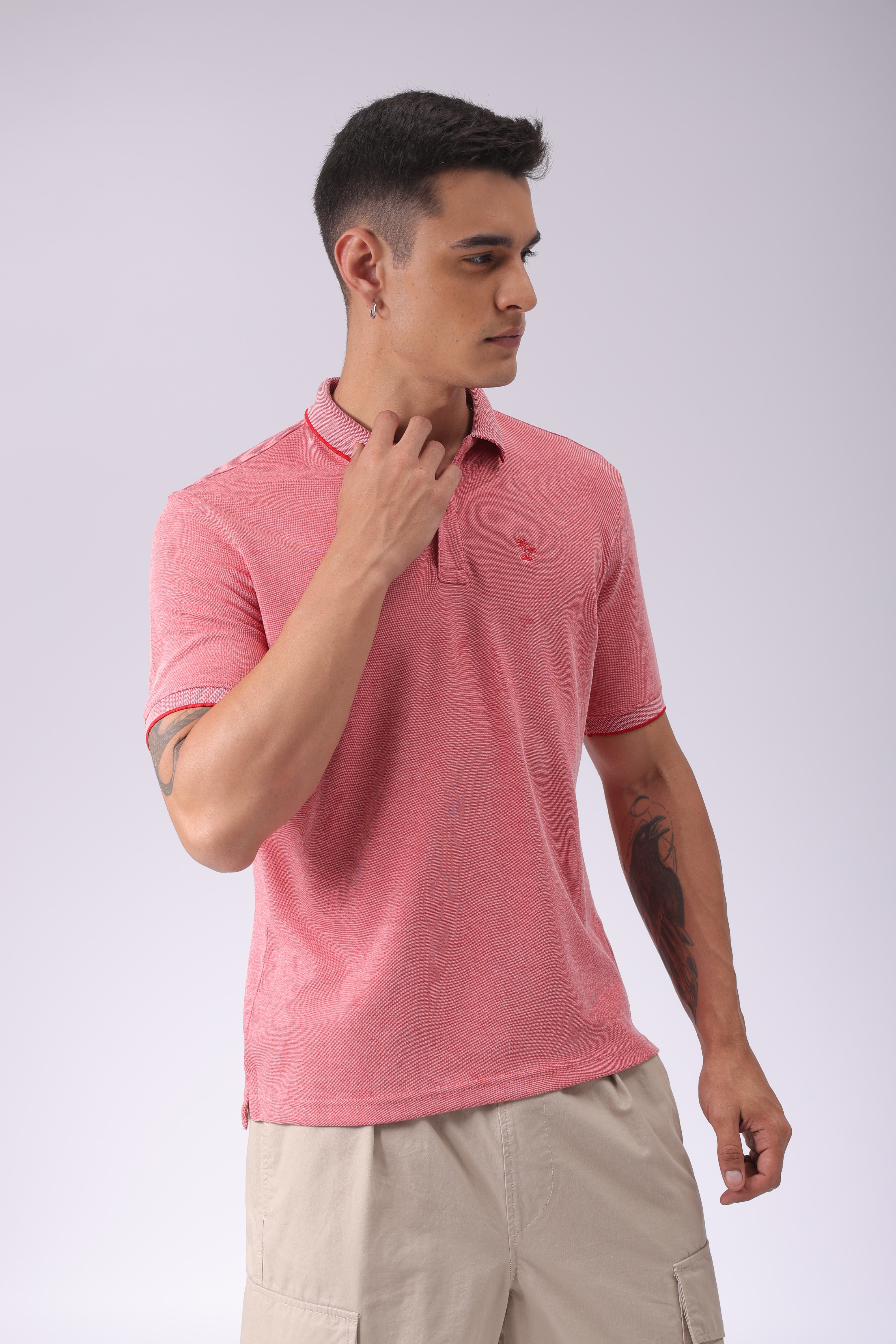 Men's Regular Fit PlaceMen'st Embroidery Polo Tshirt
