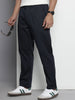 Men's Navy Blue Relaxed Fit Casual Chinos