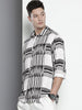 Men's Black Relaxed Fit Printed Resort Wear Shirt