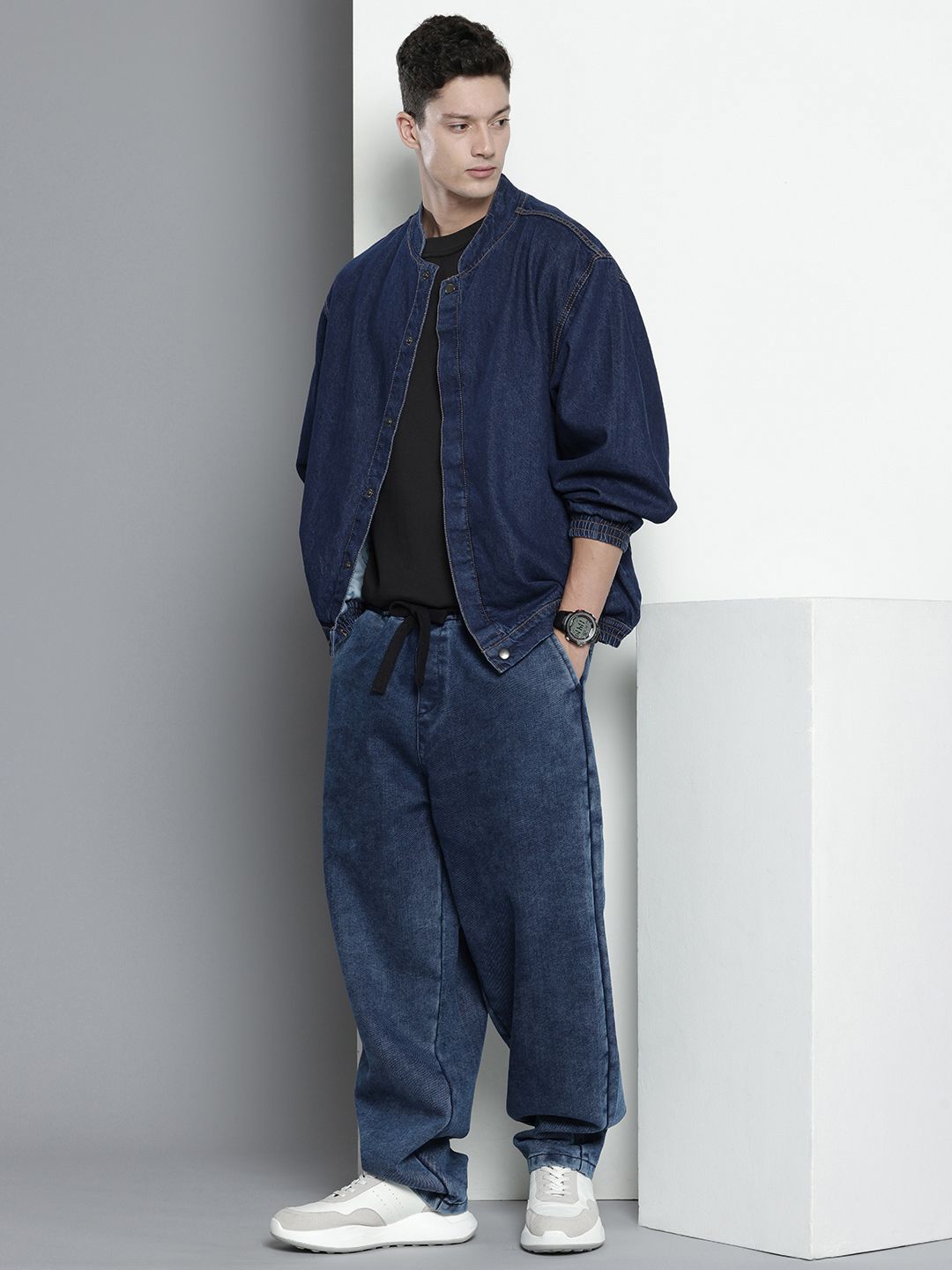 Men's Blue Loose Fit Street Jeans