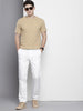 Men's White Regular Fit Casual Chinos