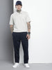 Men's Navy Relaxed Fit Casual Chinos