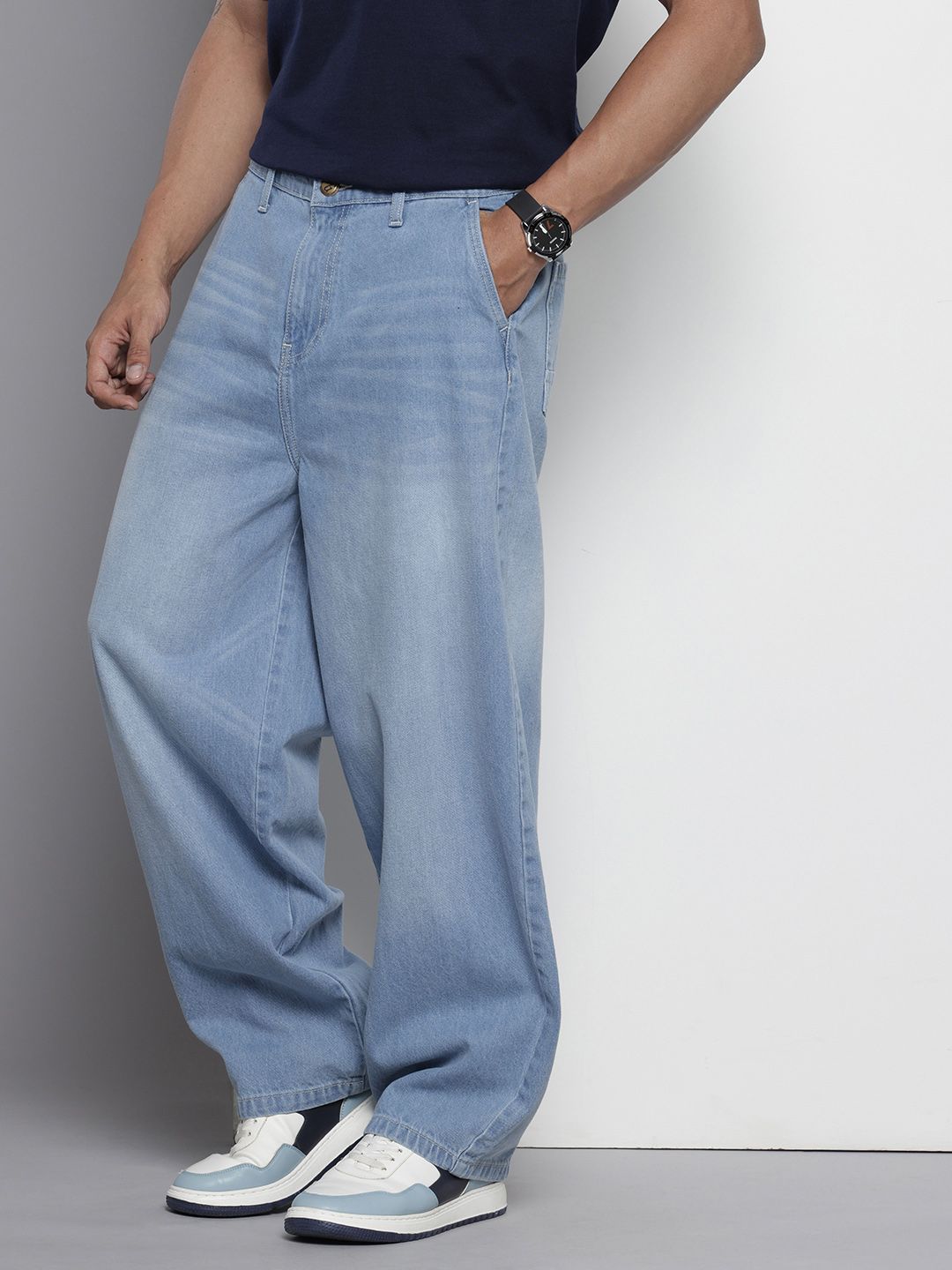 Men's Blue Regular Fit Street Jeans