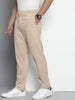 Men's Beige Relaxed Fit Casual Chinos