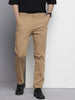 Men's Khaki Regular Fit Casual Chinos