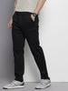Men's Black Regular Fit Casual Chinos