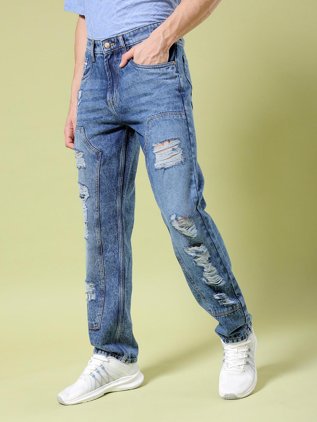 Shop Men Straight Fit Jeans Online.