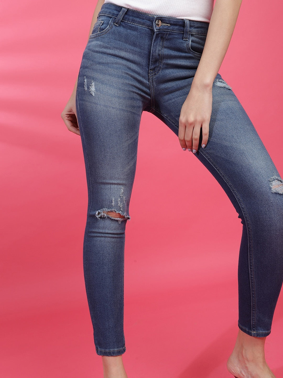 Shop Women Solid Jeans Online.