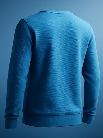 Men's Textured Regular Fit Sweatshirt