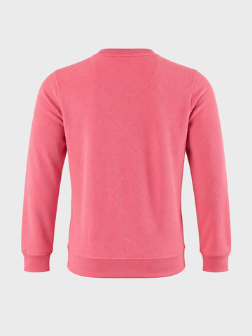 Men's Pink Regular Fit Solid Casual Sweatshirts