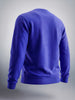 Men's Blue Print Regular Fit Solid Casual Sweat Shirt