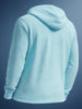 Men's Aqua Regular Fit Textured Casual Sweat Shirt