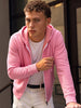 Men's Pink Regular Fit Solid Casual Sweatshirts