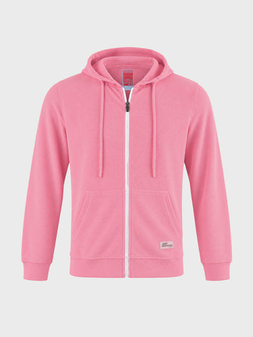 Men's Pink Regular Fit Solid Casual Sweatshirts