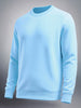Men's Blue Regular Fit Solid Casual Sweatshirt