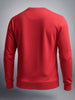 Men's Red Regular Fit Solid Casual Sweatshirt