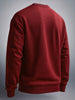 Men's Brown Oversized Fit Solid Casual Sweatshirt