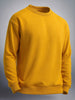 Men's Yellow Oversized Fit Solid Casual Sweatshirt
