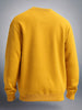 Men's Yellow Oversized Fit Solid Casual Sweatshirt