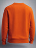 Men's Orange Oversized Fit Solid Casual Sweatshirt