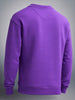 Men's Purple Oversized Fit Solid Casual Sweatshirt
