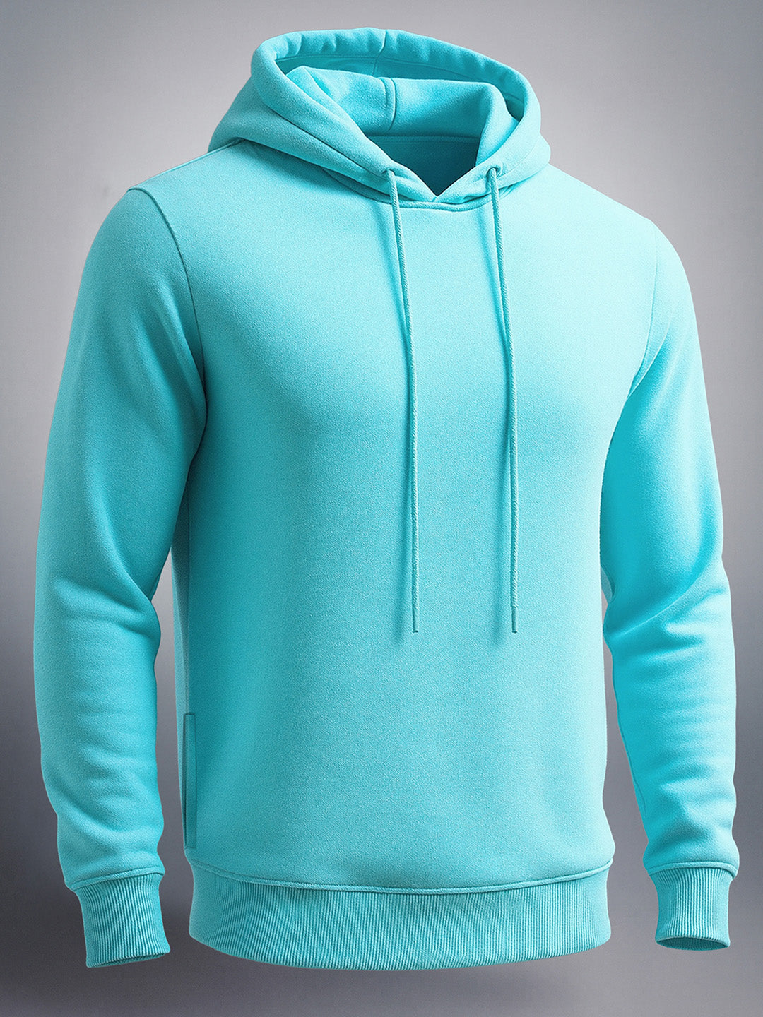 Men's Ceramic Regular Fit Solid Casual Sweat Shirt