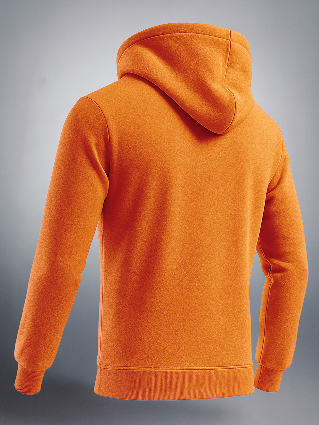 Men's Oxidised Orange Regular Fit Solid Casual Sweat Shirt