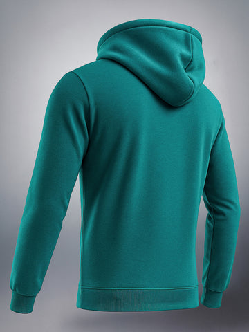 Men's Malachite Regular Fit Solid Casual Sweat Shirt