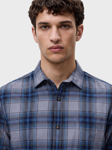 Men's Checked Slim Fit Shirt