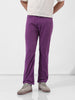 Men Straight Fit Purple Trousers