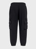 Men's Black Loose Fit Solid Utility Joggers