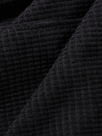 Men's Black Loose Fit Solid Utility Joggers