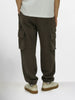 Men's Olive Loose Fit Solid Utility Joggers