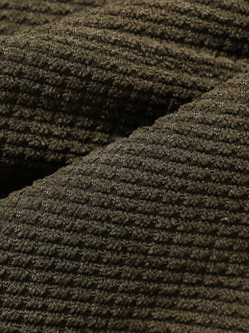 Men's Olive Loose Fit Solid Utility Joggers