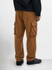 Men's Khaki Loose Fit Solid Utility Joggers